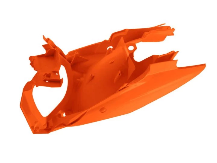 Боковины задние с корпусом возд. фильтра KTM SX/SXF 13-15 # SX250 13-16 # EXC-EXCF 12-16 оранжевые