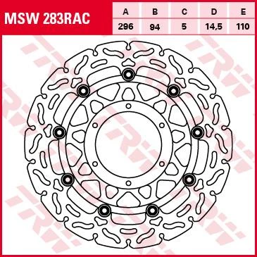 Тормозной диск TRW MSW283RAC