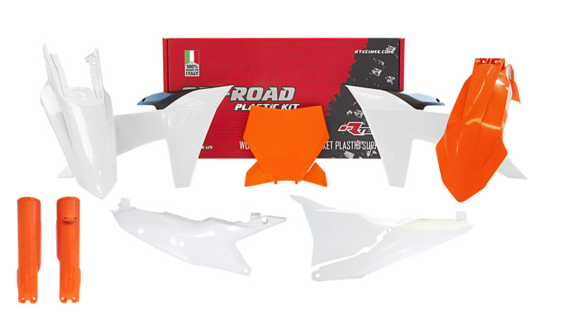 Комплект пластика RTech R-KITKTM-OEM-724 KTM SX125-300 23-24 черно-оранжево-белый