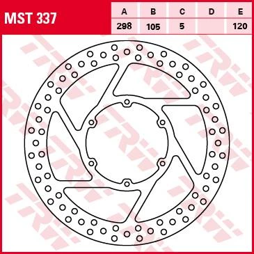 Тормозной диск TRW MST337