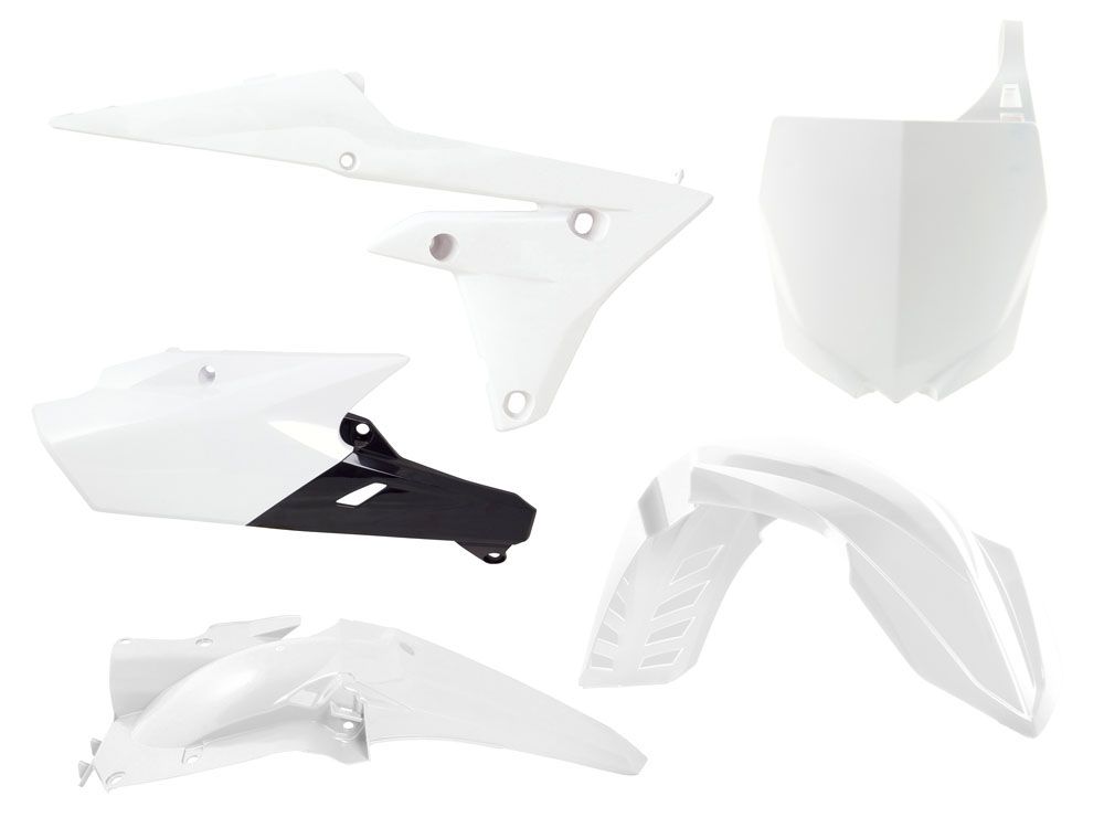 Комплект пластика RTech YZF250 14-18 # YZF450 14-17 бело-черный