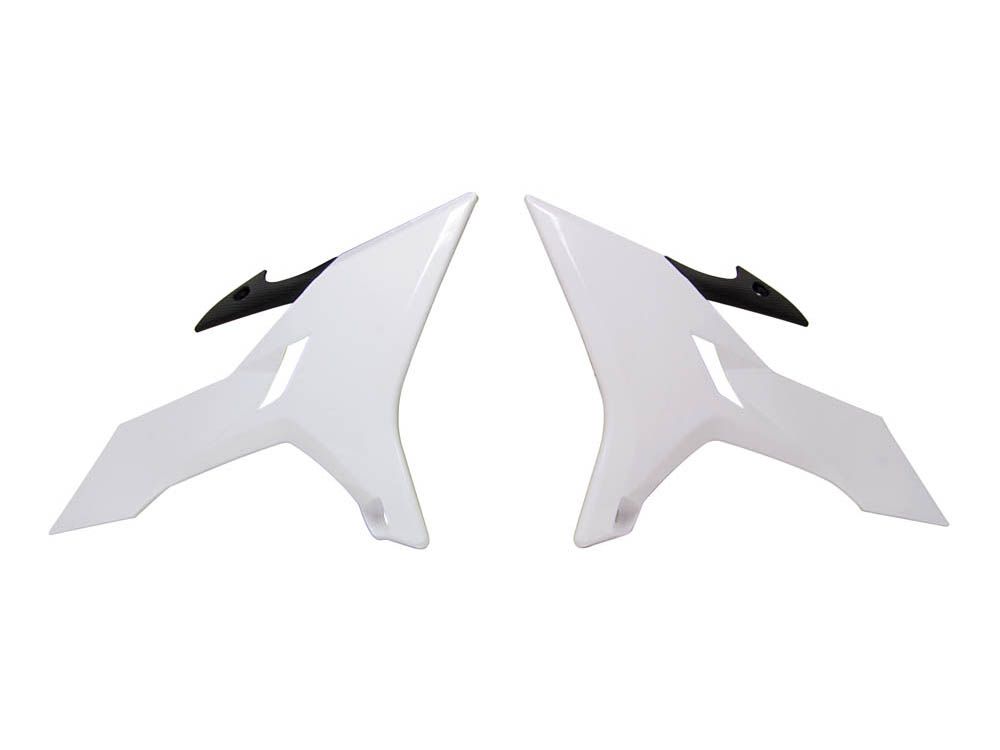 Боковины радиатора YZ125-250 15-21 # YZ-X250 16-22 # YZ-X125 20-22 бело-черные