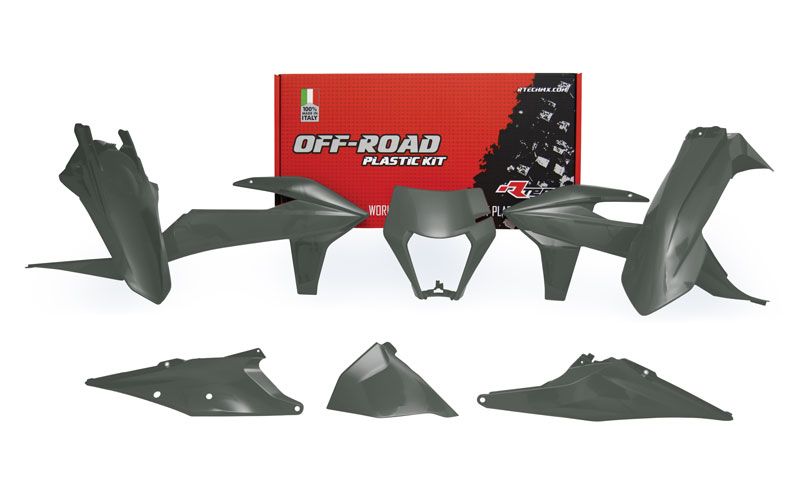 Комплект пластика RTech R-KITKTM-GR0-520 KTM EXC/EXCF/XC-W/XCF-W125-500 20-23 серый