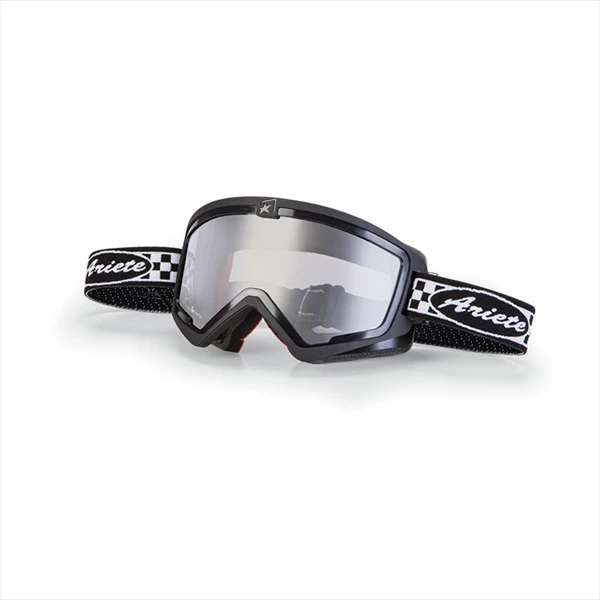 Кроссовые очки (маска) MUDMAX RACER - BLACK-CHEQUERED STRAP