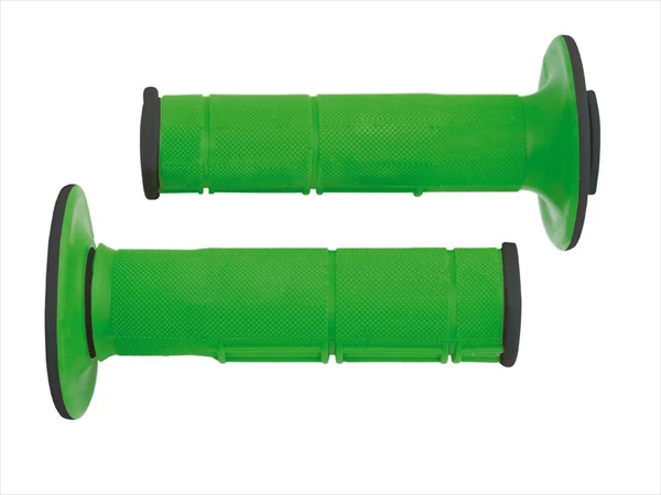 Ручки на руль (грипсы) Soft Grips Dual Compound черно-зеленые Rtech R-MPRNRVE0015