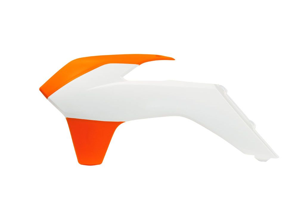 Боковины радиатора SX125-150/SXF250-450 13-15 # SX250 13-16 # EXC-EXCF125-500 14-16 бело-оранжевые