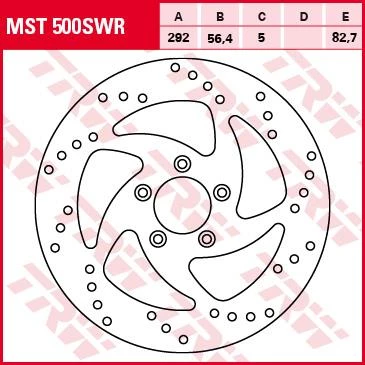 Тормозной диск TRW MST500SWR