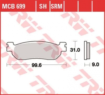Колодки тормозные дисковые TRW MCB699SH в интернет-магазине LuckyFern