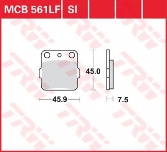 Колодки тормозные дисковые TRW MCB561SI в интернет-магазине LuckyFern