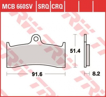 Колодки тормозные дисковые TRW MCB660SV в интернет-магазине LuckyFern