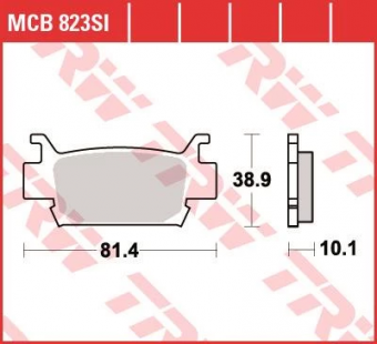 Колодки тормозные дисковые TRW MCB823SI в интернет-магазине LuckyFern