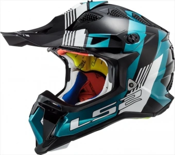 Мотошлем LS2 MX700 SUBVERTER EVO MAX Black/Turquoise 2XL в интернет-магазине LuckyFern