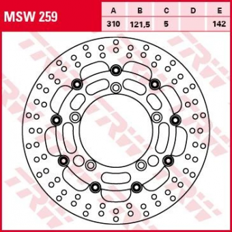 Тормозной диск TRW MSW259 в интернет-магазине LuckyFern