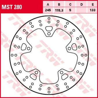 Тормозной диск TRW MST280 в интернет-магазине LuckyFern