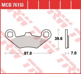 Колодки тормозные дисковые TRW MCB761SI в интернет-магазине LuckyFern