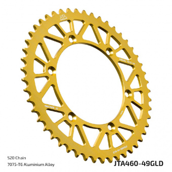 Звезда ведомая алюминиевая JTA460 49GLD в интернет-магазине LuckyFern