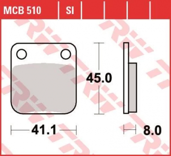 Колодки тормозные дисковые TRW MCB510SI в интернет-магазине LuckyFern