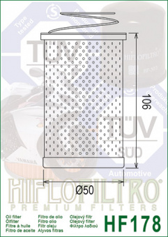Фильтр масляный Hiflo Filtro HF178 в интернет-магазине LuckyFern