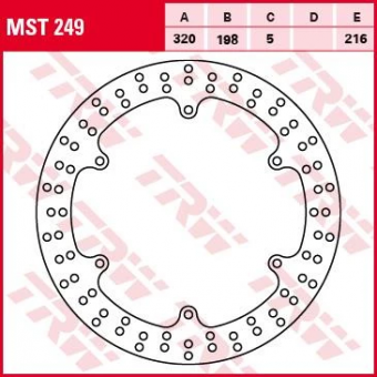 Тормозной диск TRW MST249 в интернет-магазине LuckyFern
