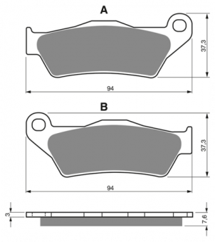 Тормозные колодки дисковые GOLDfren 265 S33 в интернет-магазине LuckyFern