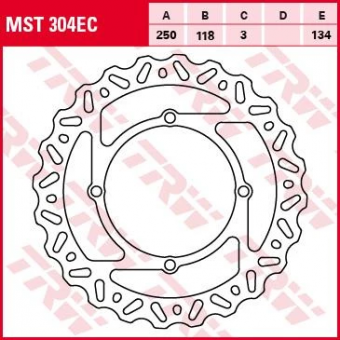 Тормозной диск TRW MST304EC в интернет-магазине LuckyFern