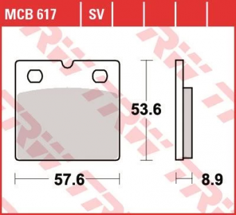 Колодки тормозные дисковые TRW MCB617 в интернет-магазине LuckyFern