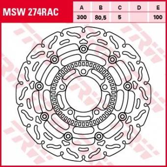 Тормозной диск TRW MSW274RAC в интернет-магазине LuckyFern