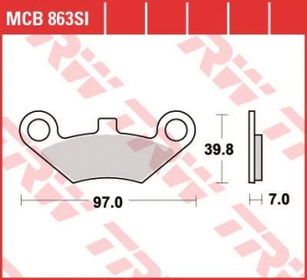 Колодки тормозные дисковые TRW MCB863SI в интернет-магазине LuckyFern