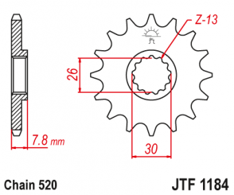 Звезда ведущая JTF1184 18 зубьев в интернет-магазине LuckyFern