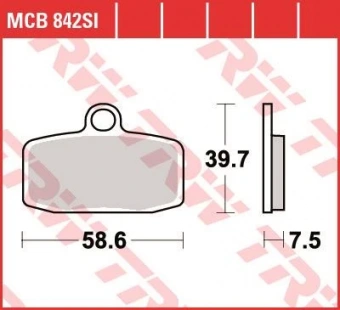 Колодки тормозные дисковые TRW  MCB842SI в интернет-магазине LuckyFern