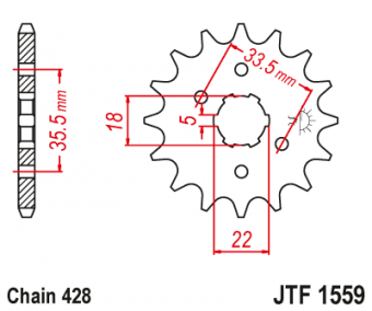 Звезда ведущая JTF1559 14 зубьев в интернет-магазине LuckyFern