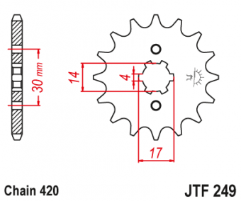 Звезда ведущая JTF249/504 15 зубьев в интернет-магазине LuckyFern