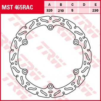 Тормозной диск TRW MST465RAC в интернет-магазине LuckyFern