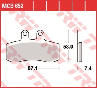 Колодки тормозные дисковые TRW MCB652 в интернет-магазине LuckyFern