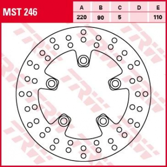 Тормозной диск TRW MST246 в интернет-магазине LuckyFern