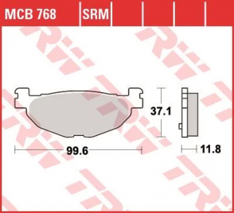 Колодки тормозные дисковые TRW MCB768 в интернет-магазине LuckyFern