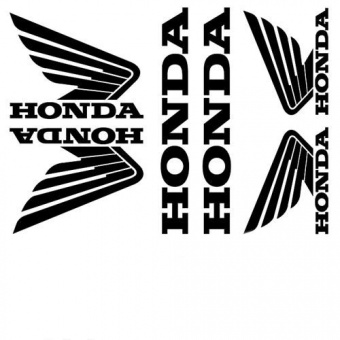 Наклейки на пластик Honda черные в интернет-магазине LuckyFern