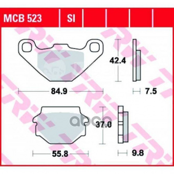 Колодки тормозные дисковые TRW MCB523 в интернет-магазине LuckyFern