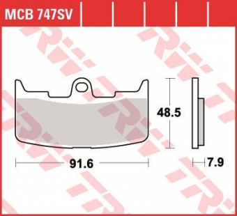 Колодки тормозные дисковые TRW MCB747SV в интернет-магазине LuckyFern
