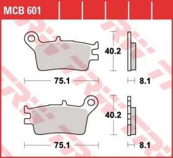 Колодки тормозные дисковые TRW MCB601 в интернет-магазине LuckyFern
