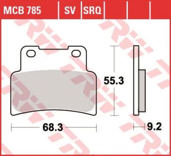Колодки тормозные дисковые TRW MCB785 в интернет-магазине LuckyFern