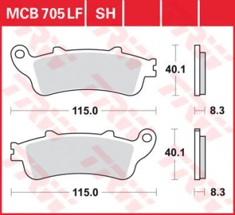 Колодки тормозные дисковые TRW MCB705SH в интернет-магазине LuckyFern