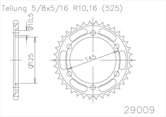 Звезда ведомая ESJOT 50-29009, 46 зубьев в интернет-магазине LuckyFern