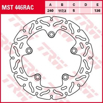 Тормозной диск TRW MST446RAC в интернет-магазине LuckyFern