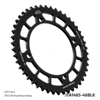 Звезда ведомая алюминиевая JTA1465 46BLK в интернет-магазине LuckyFern