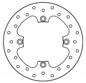 Диск тормозной задний GOLDfren 1102R Honda CR125R / CR250R / CR500R в интернет-магазине LuckyFern