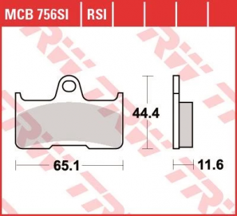 Колодки тормозные дисковые TRW MCB756SI в интернет-магазине LuckyFern