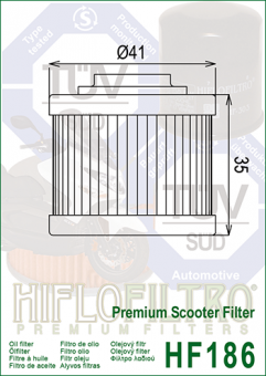Фильтр масляный Hiflo Filtro HF186 в интернет-магазине LuckyFern