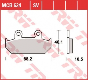Колодки тормозные дисковые TRW MCB624SV в интернет-магазине LuckyFern