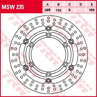 Тормозной диск TRW MSW235 в интернет-магазине LuckyFern